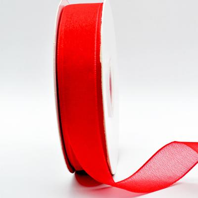 China Factory Wholesales 23 Colors Viable Nylon Organza Ribbon Sheer Ribbon For Toy for sale