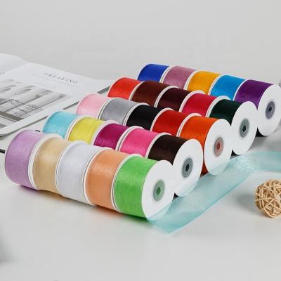 China Factory Viable Wholesale Customized 100% Nylon Organza Ribbon for sale