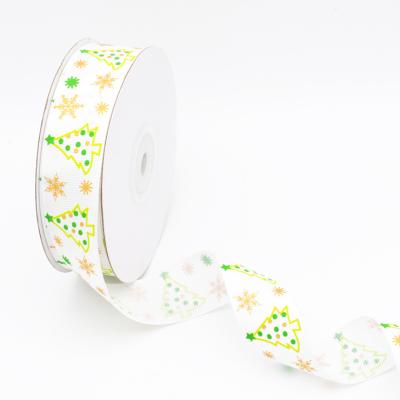 China Sustainable high quality custom printed 23 mm grosgrain ribbon for hair bow for sale