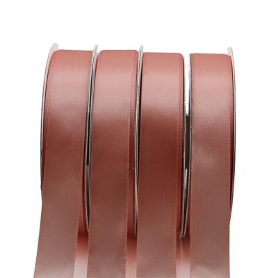 China Sustainable Wholesales 196 Colors 25mm Polyester Satin Ribbon For Hair Bows for sale