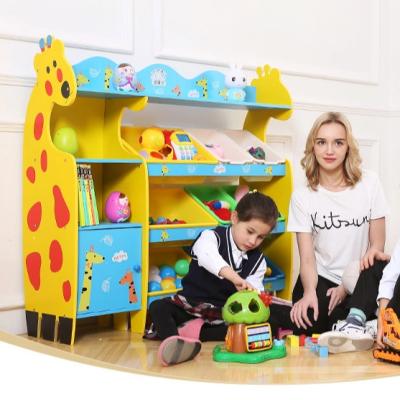 China Modern cabinet child funiture bedroom shelf wooden children's toy storage cabinet for sale