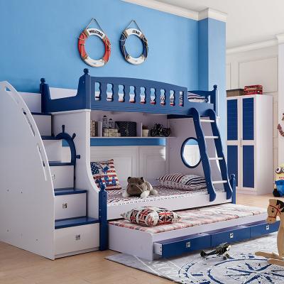 China High Quality Kids Furniture Modern Hot Selling Solid Wooden Children Bunk Bed Kids for sale