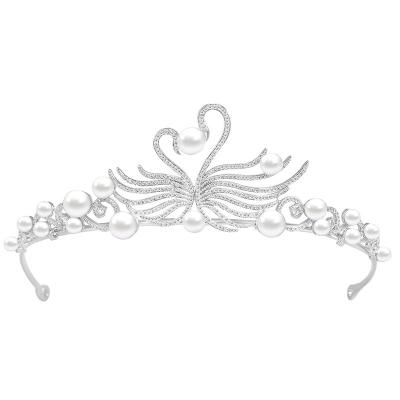 China Alloy Tiaras and Crowns for Women Wedding Tiara for Bride Rhinestone Queen bridal crown hair accessories for sale