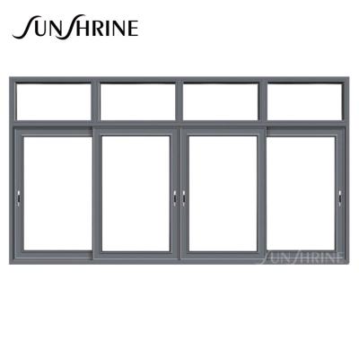 China Sliding Good Price Aluminum Profile Sliding Window With Mosquito Net For House Project for sale