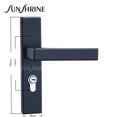 China Modern Aluminum Casement Door Handle Lock for sale