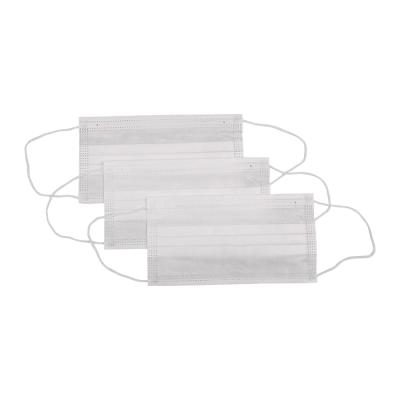 China Environmentally Friendly Medical Filter Melt-Blown Fabric Protective White Disposable Medical Mask for sale