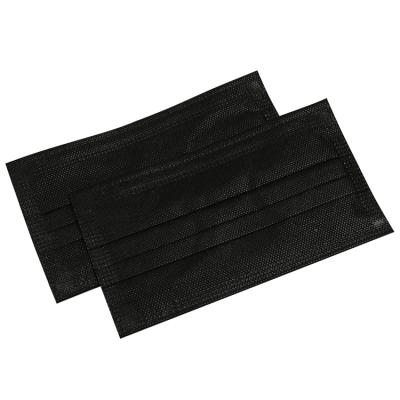 China Adults Fashion Face Masks Eco - Friendly Dustproof Nonwoven Medical Full Face Protective Disposable Black for sale