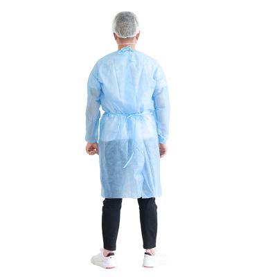 China Biodegradable Isolation Reinforced Isolation Reinforced Medical Surgical Gown Disposable Washable Protective Cloth Prices for sale