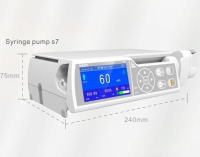 China PE Syringe Pump Electric Automatic Portable Syringe Pump With Drug Library Syringe Pump S7 for sale