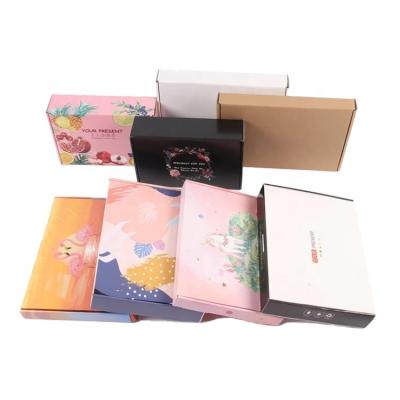 China Recyclable Custom Pink Color Printed Cardboard Packaging Folded Mailer Box With Logo for sale