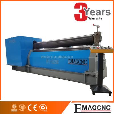 China Roll Bending High Precision 3 Rollers Sheet Metal Roll Forming Machine With Tapered Bending Device for sale