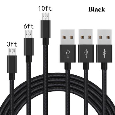 China High Quality MP3/MP4 Player Nylon Braided 3ft 6ft 10ft Mic USB Type-C Charging Cable For iPhone Android Phone 1M/2M/3M Data Sync Cable Cord for sale