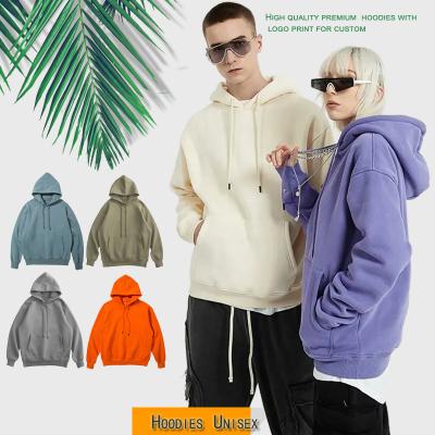 China Heavyweight Oversized Men's Anti-Wrinkle Hot Selling Hoodies Empty Washed Logo 100% French Terry Cotton Customize for sale