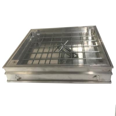 China Stainless Steel Manhole Cover With Traditional Triple Gasket EPDM Rubber Gasket Anti Smell And Waterproof With Lifting Key for sale