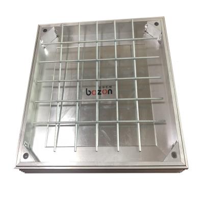 China Construction bespoke heavy duty recessed aluminum manhole cover, malleable iron galvanized stainless steel manhole cover and accessory for sale