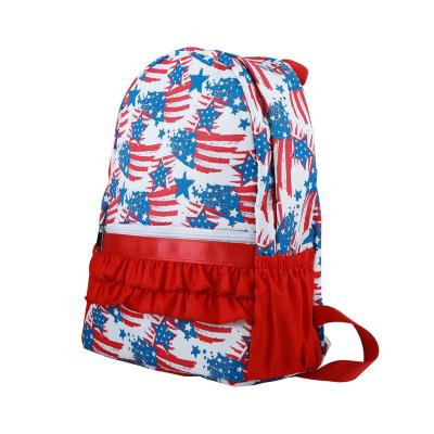 China Hot Sale Custom Printed Girls Raincoat School Backpack Low Moq Kids Backpack Custom Logo for sale