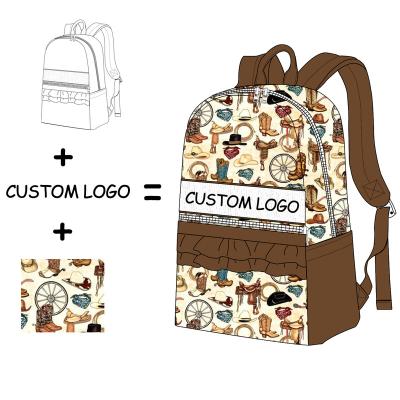 China For School And Wholesale Customized Travel Printing Kids Backpack Monogram Girls Backpack With Smocked for sale