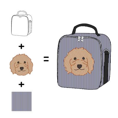 China Fresh Food Low Moq Customized Design Kids Lunch Bag Puppy Stitch Kids Picnic Lunch Bag for sale