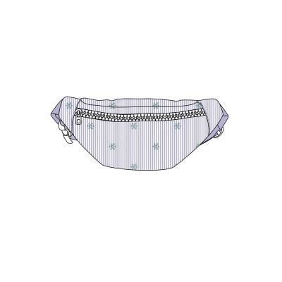 China Custom Water Proof Wholesale Fanny Pack Girl Fanny Pack Waist Bag Belt Bag With Printed Embroidery for sale