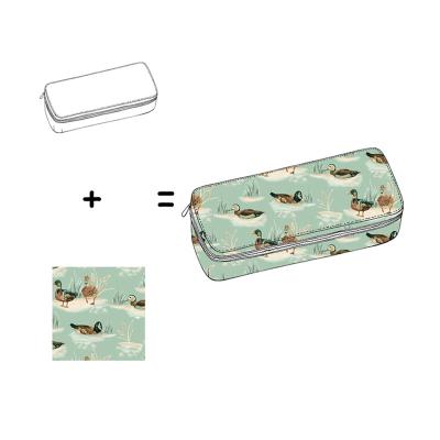 China For School Gold Supplier Nice Mallard Printed Customized Kids Pencil Bag With Low Moq for sale