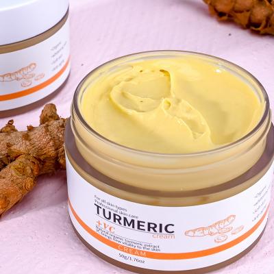 China Herb Turmeric Cream Repair Moisturizer Acne Scar Skin Whitening Vitamin C Dark Spot Treatment Moisturizer Face Turmeric Cream for sale