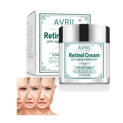 China Active Skin Revitalizer OEM Retinol Face Creams Korean Reduce Acne Whitening Vegan Lotion Anti Aging Face Cream for sale