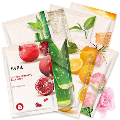 China Custom Moisturizer Private Label Hydrate Fruit Beauty Face Mask Mascarillas Skin Care Face Sheet Korean Whitening Mask for sale