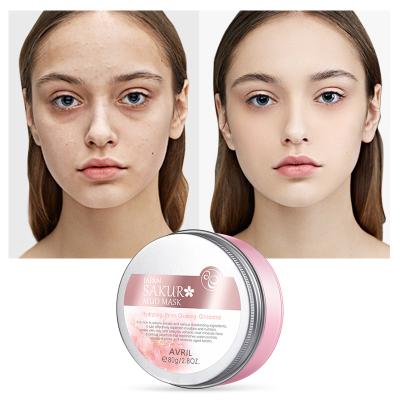 China OEM Organic Deep Cleansing Vegan Hydrating Moisturizer Sakura Face Clay Mask Whitening Japan Sakura Mud Mask for sale