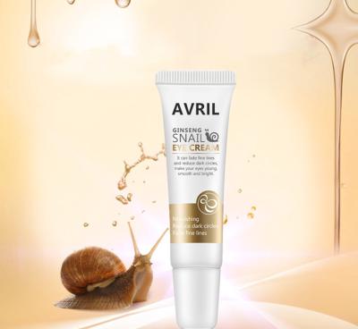 China Anti-Puffiness Cosmetic Korea Snail Eye Cream Anti Aging Cream Under Eye Bag Removal Dark Circle Eye Cream for sale