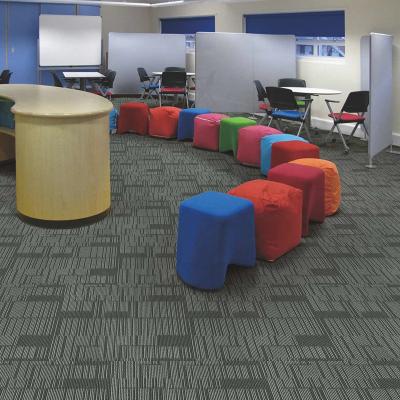 China Haima Non Slip Custom Printing Nylon Carpet Tiles For Villa Tiles Carpet Cover for sale