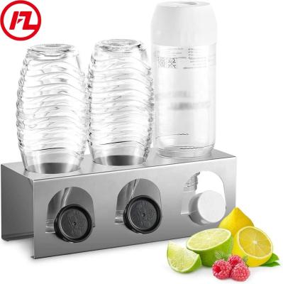 China Disposable FZ Dropshipping 304 Stainless Steel Rack Drain Holder Drip Tray Abtropfhalter For Soda Stream Bottle for sale