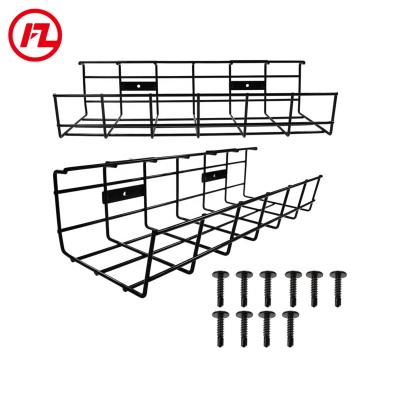 China Cable management -2 Stucke kabelwanne 10 Kabelbinder FZ Sheet Metal Fabrication Kabelkanal Schreibtisch, Kabelfuhrung, Stucke OEM for sale