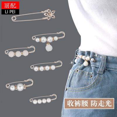 China Artifact small size change clothes accessories pin waist pin wear-resistant women's pants anti-glare fixed buckle waist buckle needle for sale