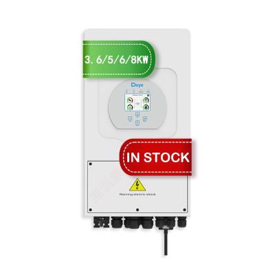 China Wall-mounted Deye inverters 5kw SUN-5K-SG03LP1-EU mppt Single phase solar charging energy storage inverter for sale