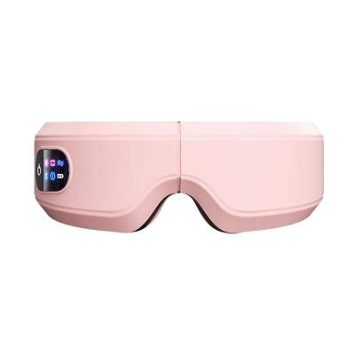 China WITH COVER Foldable Smart Massager With Heat Compression Eyes Care Music Temple Eye Massager Mask Electric Eyes Massager for sale