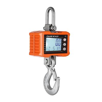 China Weight Measuring Digital Hanging Scale 1000kg/2204lbs LCD Display Heavy Duty Industrial Crane Scale Hook Scales Unit Change/Data Hold for sale