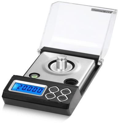 China WITH COVER 0.001g Digital Counting Carat Scale 20g 30g 50g 0.001g Portable Precision Electronic Jewelry Measures Gold Germ Medicinal Balance for sale