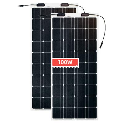 China Exquisite Flexible Flexible Solar Panels 100W 90w 175w Flexible Solar Photovoltaic Panel For Caravans for sale