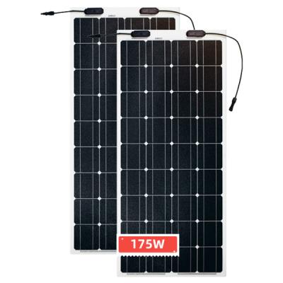 China Wholesale Customized Flexible 175w 100w 90w Monocrystalline Flexible Solar Panels For Outdoor RV Home for sale