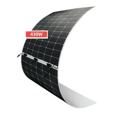 China Factory wholesale flexible solar panel 430w PV thin film monocrystalline flexible solar panel for parking lots for sale