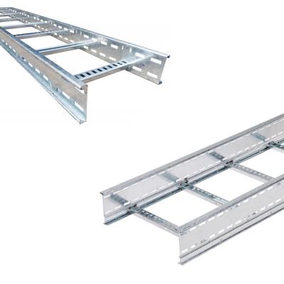 China Steel Type FRP Stainless Steel Ladder / Cable Tray Straight Cable Ladder Support System for sale