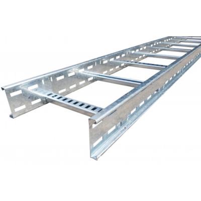 China Steel factory customized sizes 304 wire mesh ss316 basket cable tray ladder 200mm galvanized steel cable tray for sale