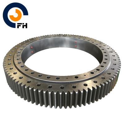 China Four point contact slewing rings with external gear, turntable bearings for crane, OEM&ODM for sale