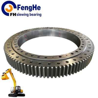 China Four Point Contact Lathe Table Slewing Ring Gear Group Bearing For Excavator And Crane for sale