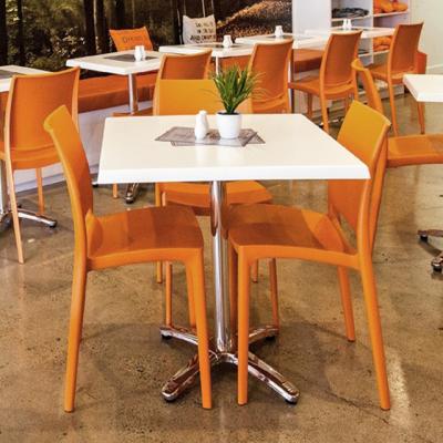 China Custom furniture plastic restaurant table and chairs restaurant outdoor chair colorful restaurant chairs for sale