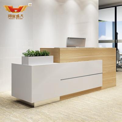 China China New Style Modern Simple Style Reception Desk Stand Reception Table Office Furniture (H85-1262) for sale