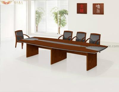 China Large Office Desk Meeting Desk Solid Design Teak Wood Conference Table for sale