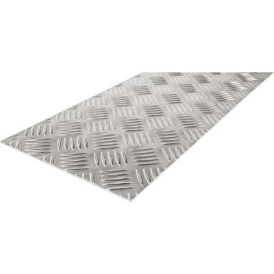 China Aluminum Alloy Tread Sheet Building Construction Checkered Plate Patterned Aluminum Plate for sale