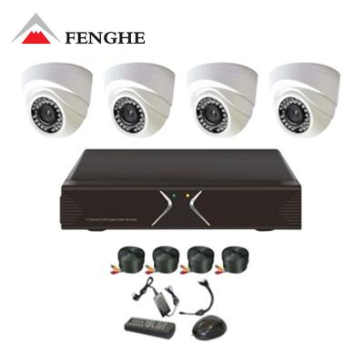 China Indoor and Outdoor CCTV Camera System 4 CH Channel CCTV DVR Home Surveillance Security Camera System System for sale