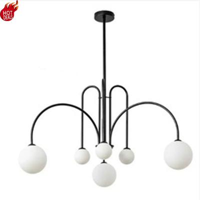 China Modern Popular Modern Globe Pendant Down Light Fabric Pendant Lighting Black Single Pendant Light for sale